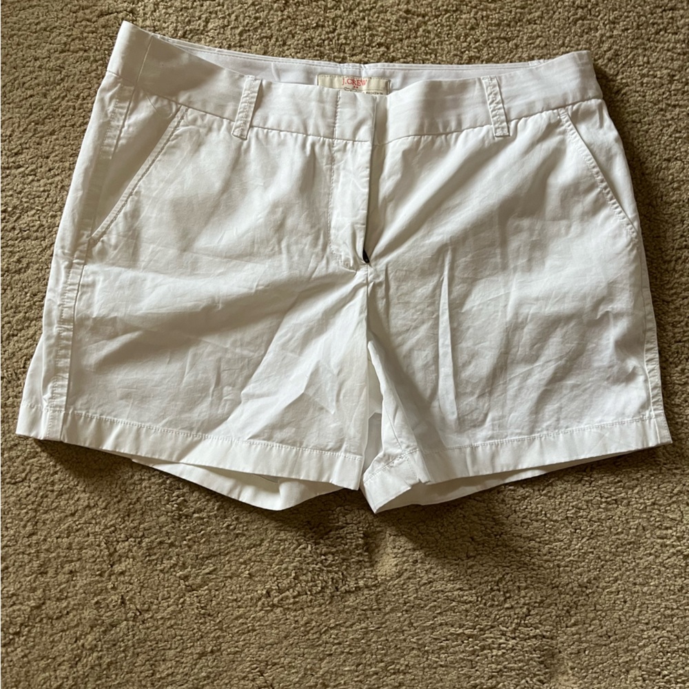 Nwt size 10 J. Crew cotton chino broken in shorts white